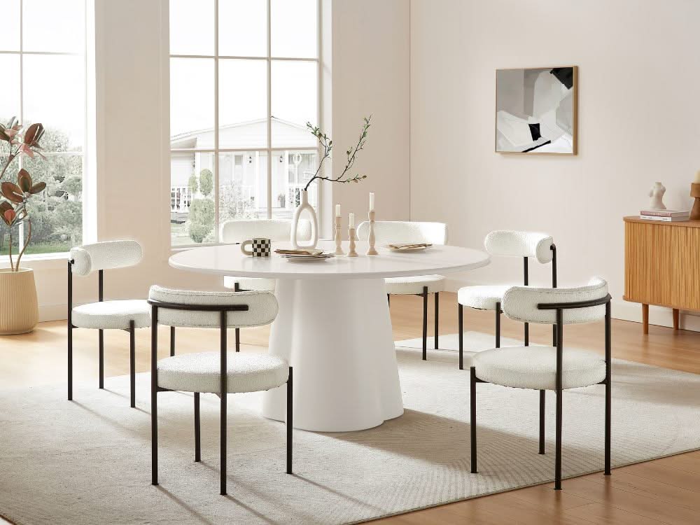 Sorrento White  Dining  Set
